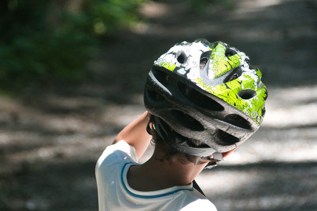 child, boy, bicycle helmet, kid, young, bike helmet, helmet, security, accident protection