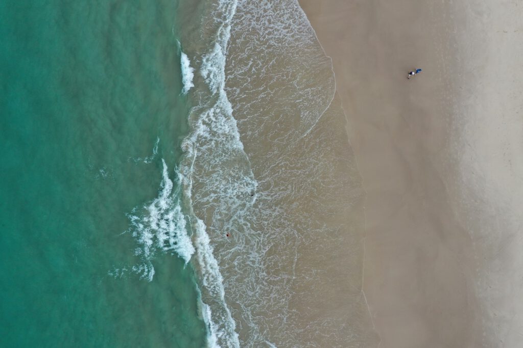 aerial view of beach during daytime